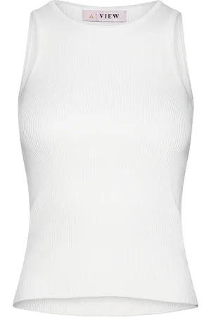 A-View Rib Knit Tank Top