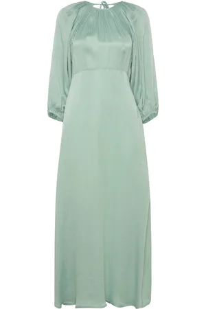 by Ti Mo Crepe Satin Maxi Dress
