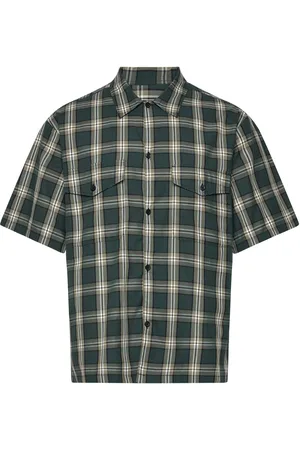 Mads Norgaard Perola Cotton Check Mateo Shirt Ss