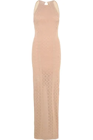 Guess Belle Logo Sl Long Dress Swtr