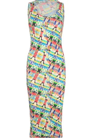 Mads Norgaard 2X2 Cotton Aop Ama Dress Multi/patterned