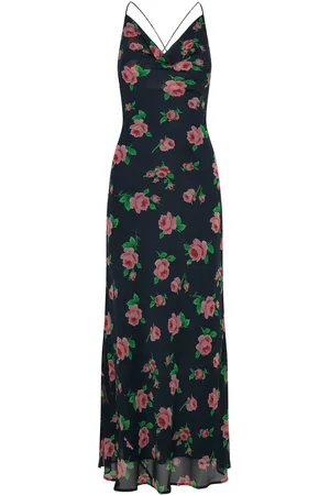 ROTATE Chiffon Maxi Slip Dress