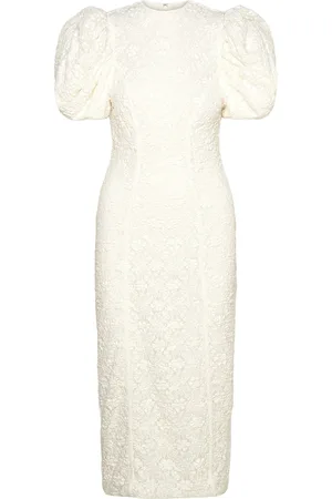 ROTATE Lace Midi Fitted Dress