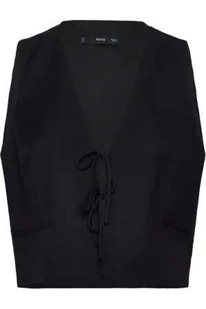 MANGO Gilet With Tie Closure