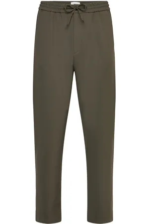 Les Deux Como Tapered Drawstring Pants - Sea Khaki Green