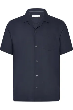 MANGO Regular-Fit 100% Seersucker Cotton Shirt