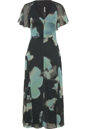 ROTATE Chiffon Flowy Maxi Dress