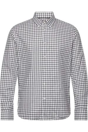 MANGO Gingham Check Cotton Shirt