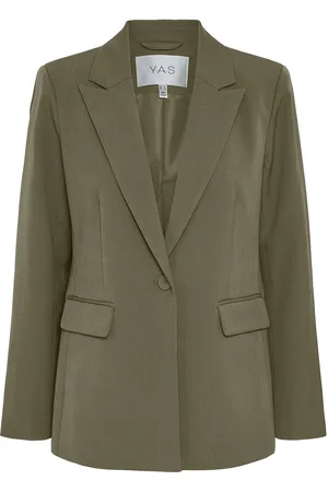 Y.A.S Likka Ls Blazer S. Noos Khaki Green