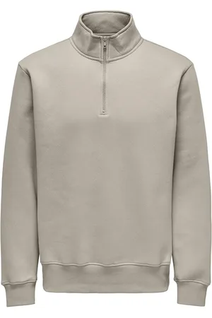 Only & Sons Onsconnor Reg 1/4 Zip Sweat Kräm