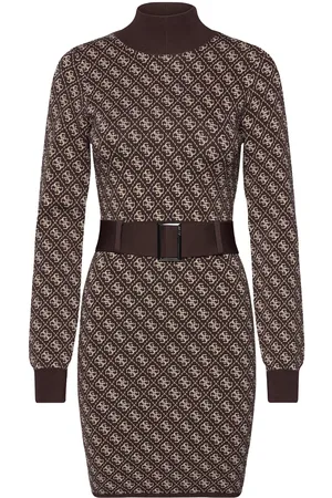 Guess Lise 4G Ls Belted Dress Swtr