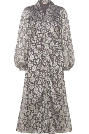 by Ti Mo Devore Rouching Dress