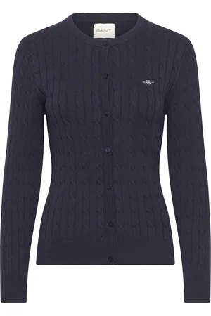 GANT Stretch Cotton Cable Cardigan