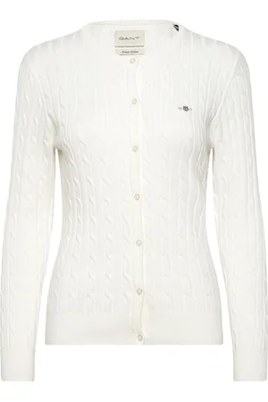 GANT Stretch Cotton Cable Cardigan