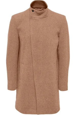 Only & Sons Onsjustin Highneck Wool Coat Otw Cs