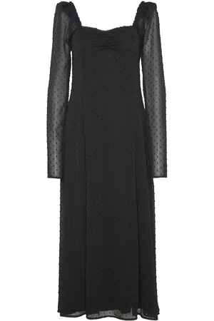 ROTATE Frilled Ls Midi Dress
