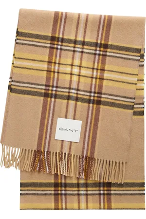 GANT Tartan Check Cashmere Blend Scarf