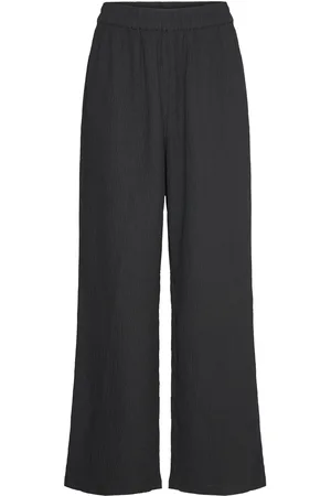 Monki High Waist Straight Leg Trousers