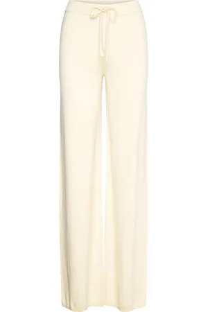 Organic Basics Soft Knit Straight Leg Pants Kräm