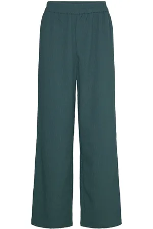 Monki High Waist Straight Leg Trousers