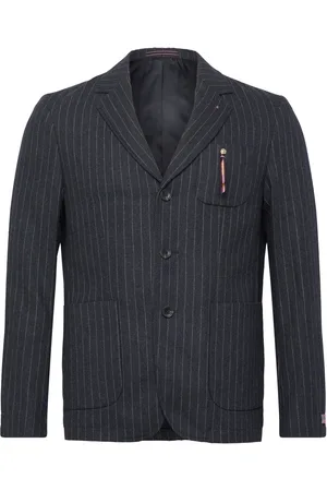 Scotch&Soda Relaxed 3-Button Wool-Blend Pinstripe Blazer