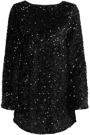 ONLY Onlanika Sequins Ls Bow Dress Wvn