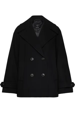MANGO Double-Breasted Wool Coat
