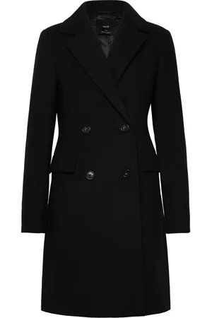 MANGO Double-Breasted Wool Coat