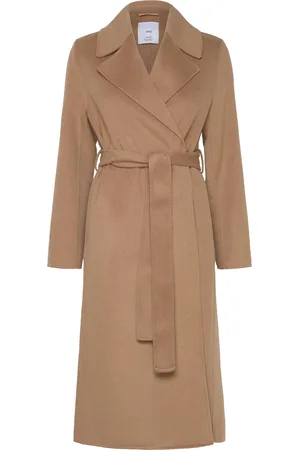 MANGO Wool Coat With Handmade Belt