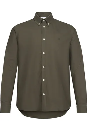 Les Deux Konrad Oxford Shirt - Seasonal Khaki Green