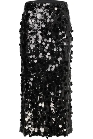 BUBBLEROOM Zandrea Sequin Ankle Skirt