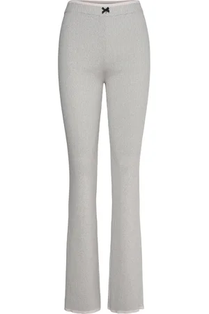 ROTATE Fine Rib Flared Pants