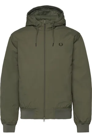 Fred Perry The Hooded Brentham Jkt Khaki Green