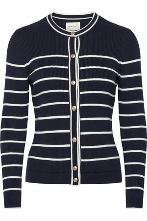 GANT Ribbed Breton Cardigan