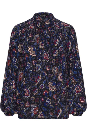 Ralph Lauren Floral Pleated Georgette Blouse Multi/patterned
