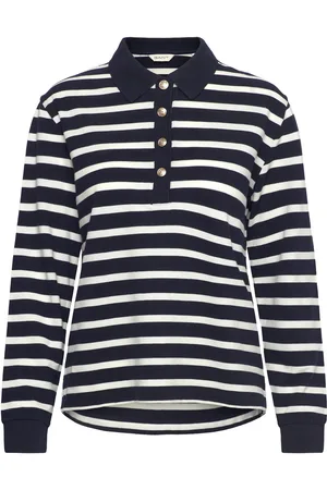 GANT Breton Stripe Ls Pique Polo
