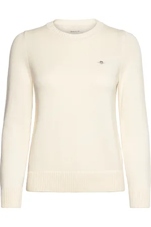 GANT Classic Cotton C-Neck Kräm