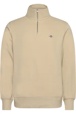 GANT Reg Shield Half Zip Sweat Kräm