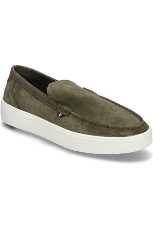 Tommy Hilfiger Modern Light Hybrid Suede Loafer Khaki Green