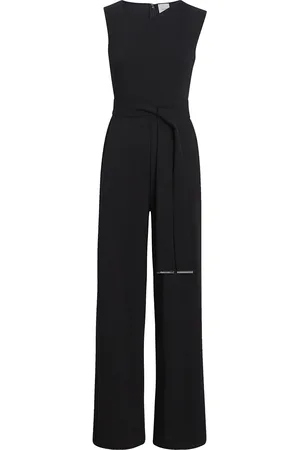 Calvin Klein Scuba Crepe Open Back Jumpsuit