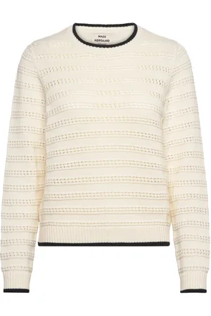 Mads Norgaard Tight Cotton Ingrid Knit Kräm
