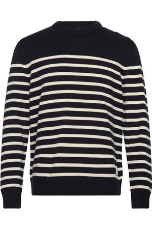 GANT Striped Cotton C-Neck
