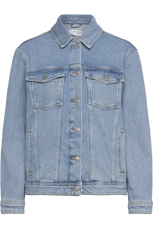 SELECTED Slfalice Ls Light Blue Denim Jacket Noos