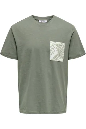 Only & Sons Onsperry Life Reg Leaf Ss Pockettee Noos