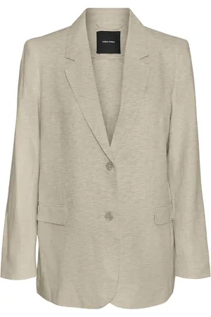 VERO MODA Vmmindy Ls Loose Linen Blazer Mix