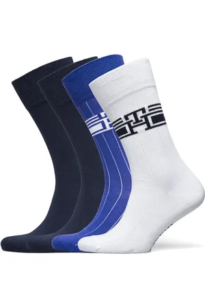 Tommy Hilfiger Th Men Sock 4P Monogram Stripe Ecom Multi/patterned