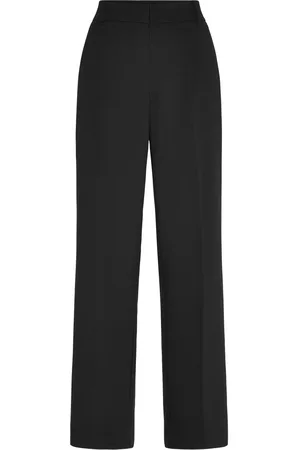 MANGO Straight Mid-Rise Trousers