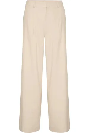 Gestuz Elarahgz Linen Hw Pants Kräm