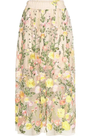 A-View Fuschia Skirt Multi/patterned