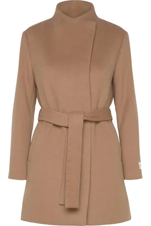 Calvin Klein Wool Funnel Neck Coat